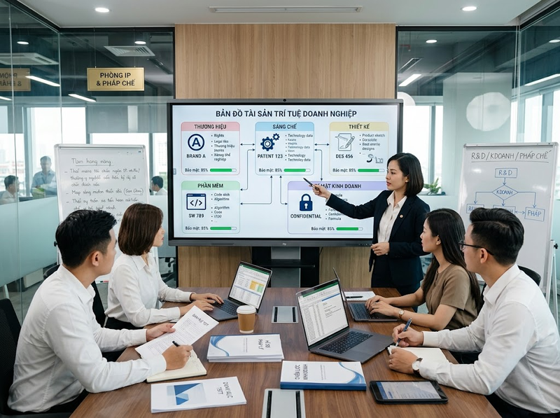 Bảo vệ tài sản trí tuệ bằng đăng ký, bảo mật, hợp đồng và giám sát