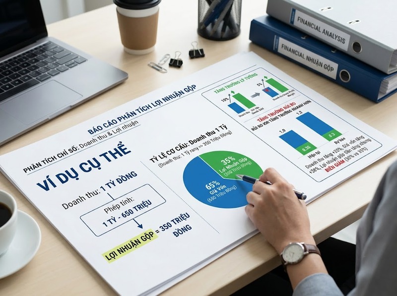Biên lợi nhuận gộp cho biết hiệu quả tạo lợi nhuận từ doanh thu thế nào?