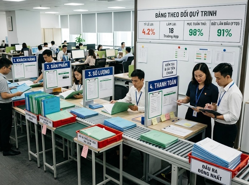 Chuẩn hóa quy trình giúp giảm sai lệch, tăng hiệu suất và dễ mở rộng