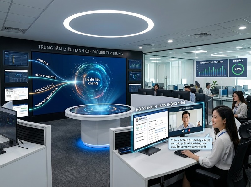Chuyển đổi số và trải nghiệm khách hàng liên hệ qua dữ liệu, tốc độ và cá nhân hóa