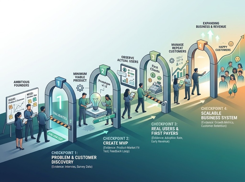 Cột mốc phát triển startup nên dựa trên sản phẩm, thị trường và tăng trưởng