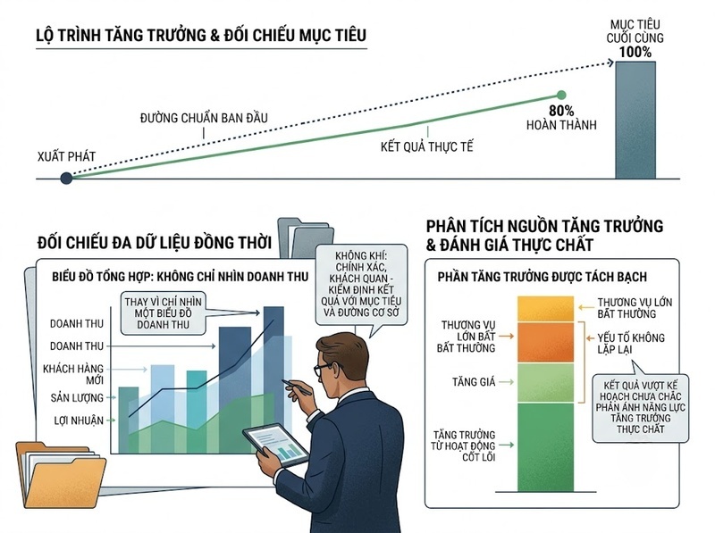 Đánh giá chiến lược tăng trưởng theo mục tiêu, chi phí và chất lượng tăng trưởng