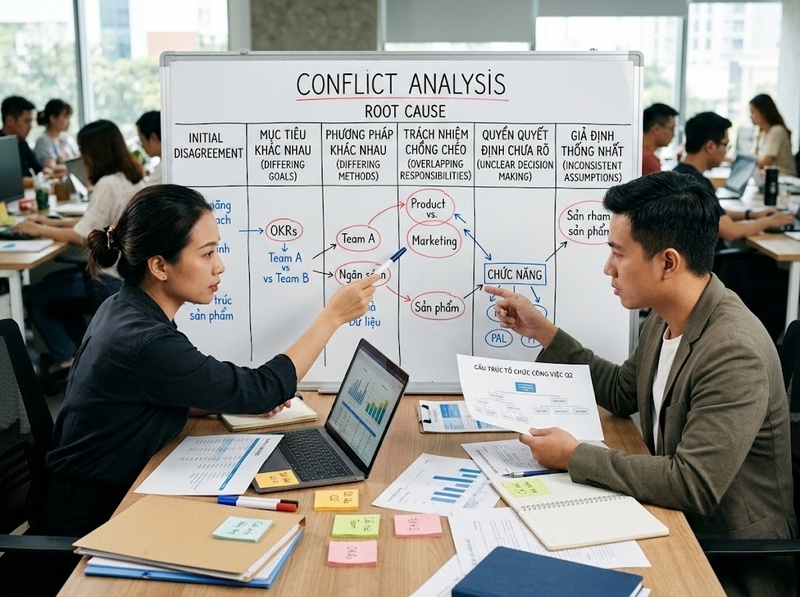Giải quyết xung đột đồng sáng lập bằng nguyên tắc, đối thoại và thỏa thuận