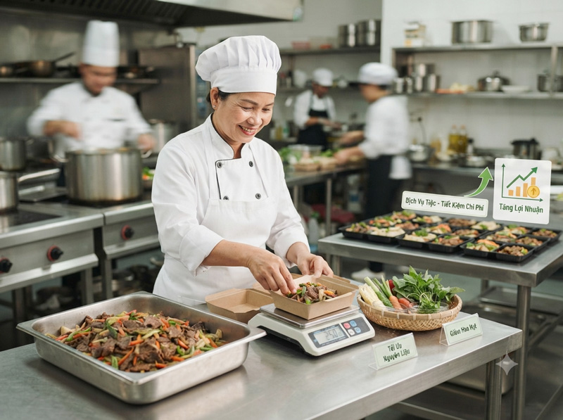 Giảm hao hụt nguyên liệu để tăng lợi nhuận dịch vụ tiệc