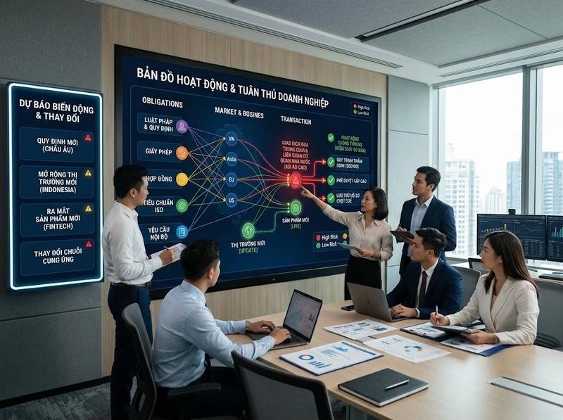 Hệ thống tuân thủ doanh nghiệp kết nối chính sách, kiểm soát và giám sát
