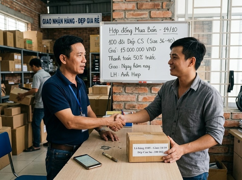 Hình thức hợp đồng thương mại gồm lời nói, văn bản và hành vi