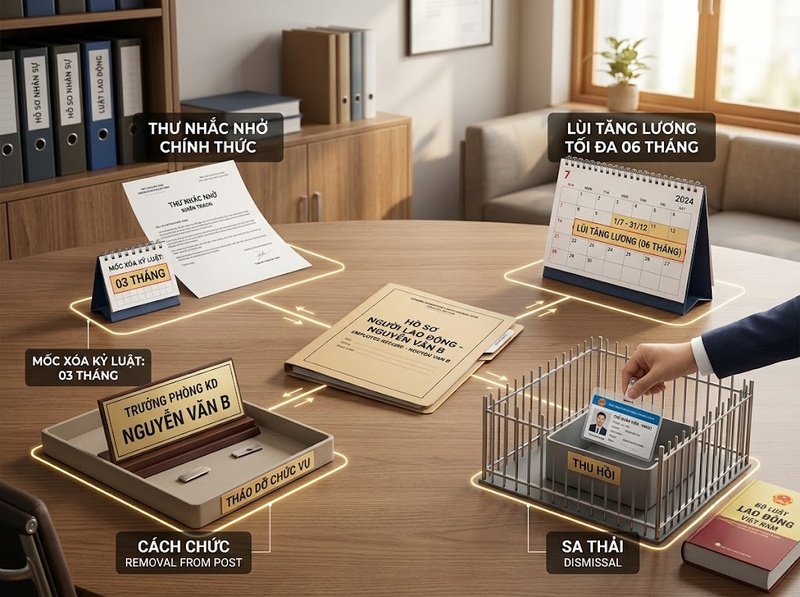 Hình thức kỷ luật lao động được lựa chọn theo tính chất vi phạm thế nào?