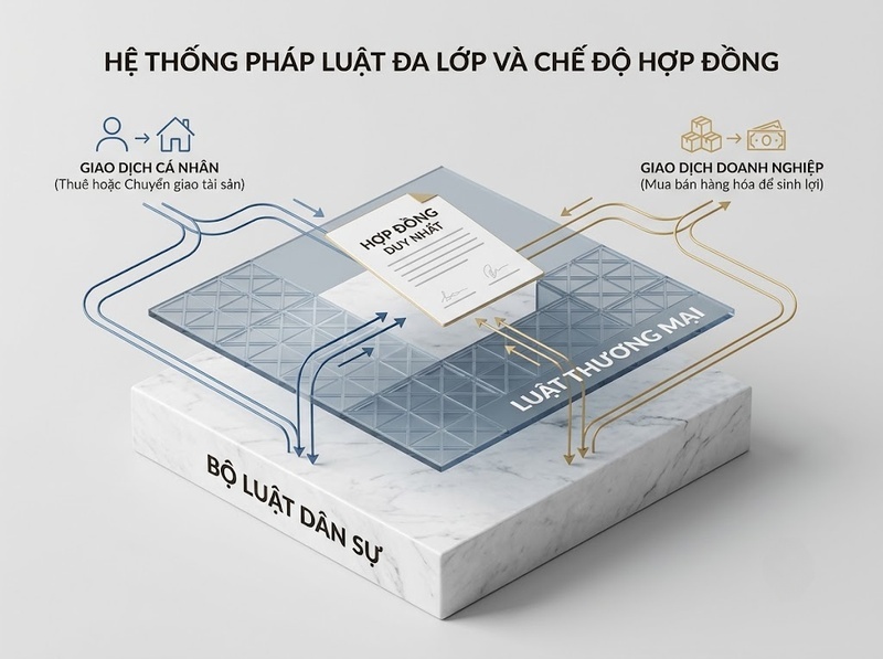 Hợp đồng dân sự và hợp đồng thương mại khác nhau ở những điểm nào?
