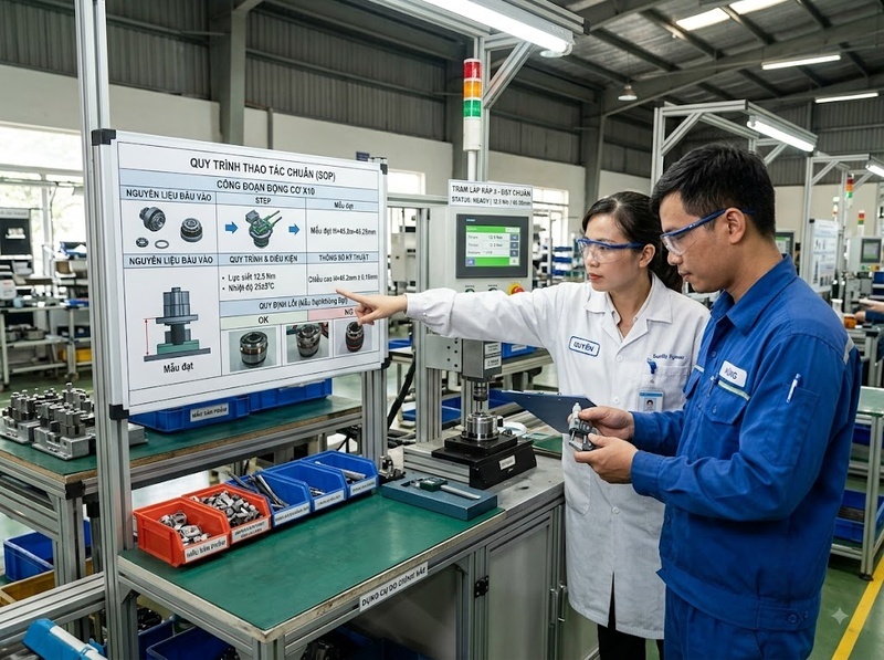 Kiểm soát chất lượng quy trình bằng tiêu chuẩn, đo lường và xử lý sai lệch
