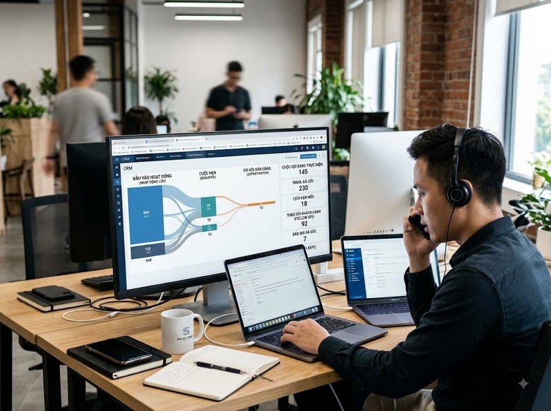 KPI bán hàng giúp đo hoạt động, chuyển đổi, doanh thu và hiệu suất đội ngũ