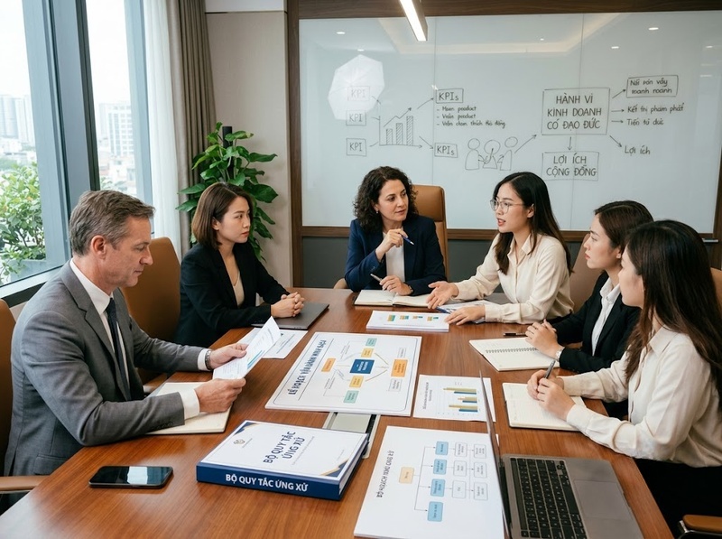 Liêm chính trong kinh doanh định hướng hành vi và xây dựng uy tín