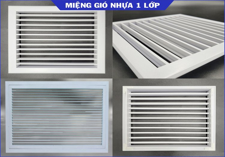 Miệng gió 1 lớp: Lựa chọn tiết kiệm chi phí cho công trình kinh doanh
