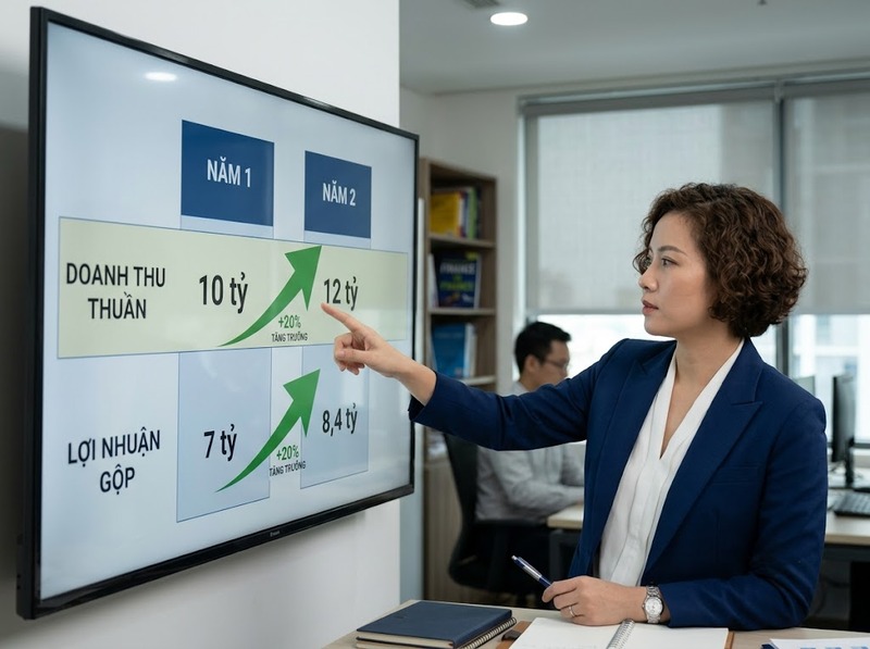 Phân tích ngang và phân tích dọc khác nhau về góc nhìn số liệu thế nào?
