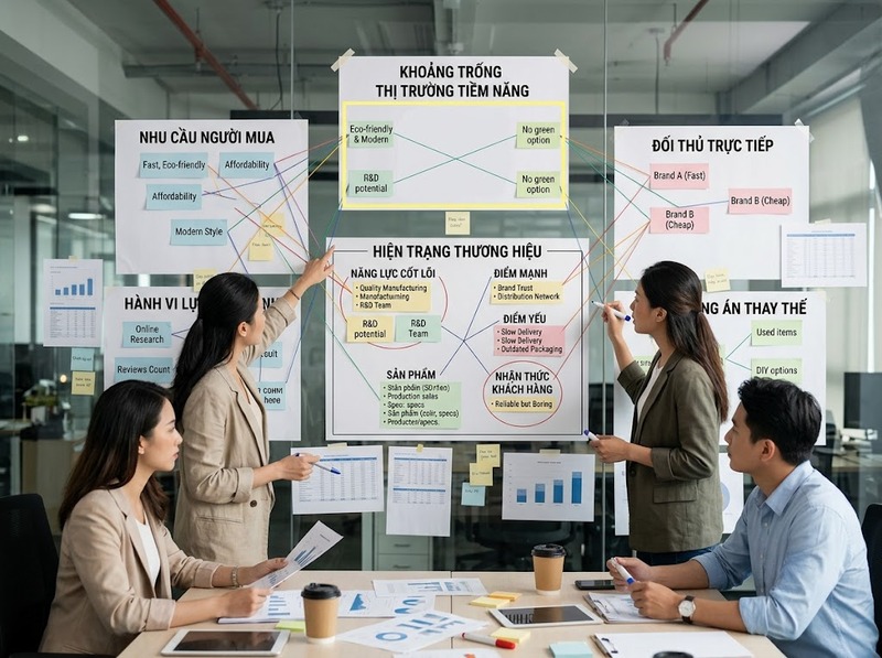 Quy trình xây dựng chiến lược thương hiệu từ nghiên cứu đến triển khai