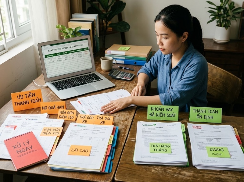 Trả nợ hiệu quả bằng ưu tiên khoản vay, ngân sách và chiến lược thanh toán