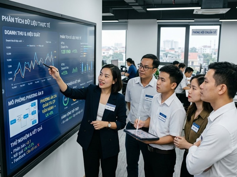 Văn hóa số thúc đẩy dữ liệu, hợp tác, thử nghiệm và thích ứng trong tổ chức
