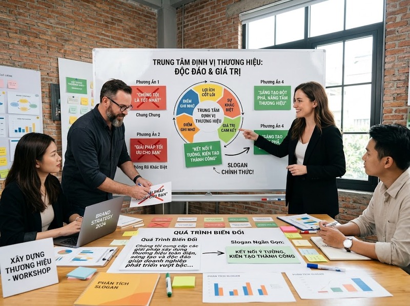 Xây dựng slogan thương hiệu từ định vị, thông điệp đến khả năng ghi nhớ