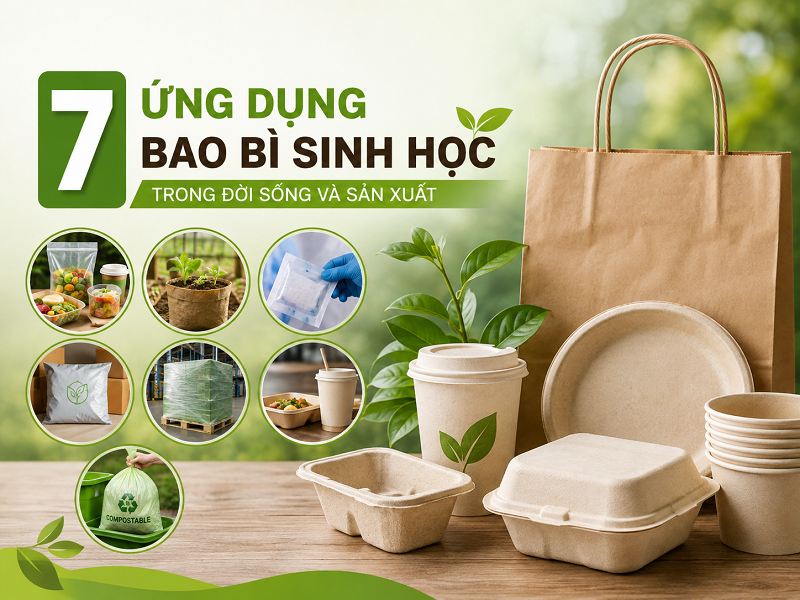Các ứng dụng phổ biến của bao bì sinh học