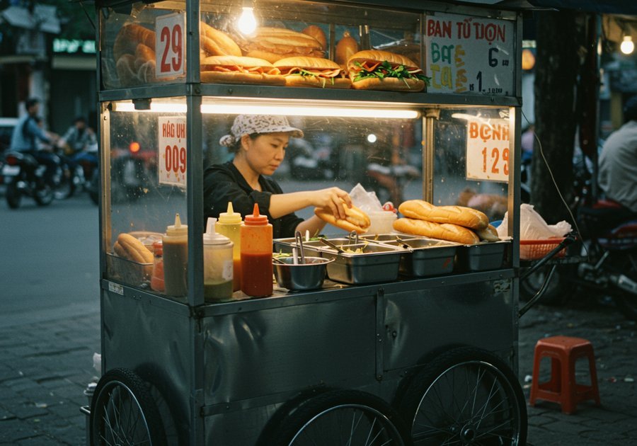 xe bán bánh mì giá bao nhiêu